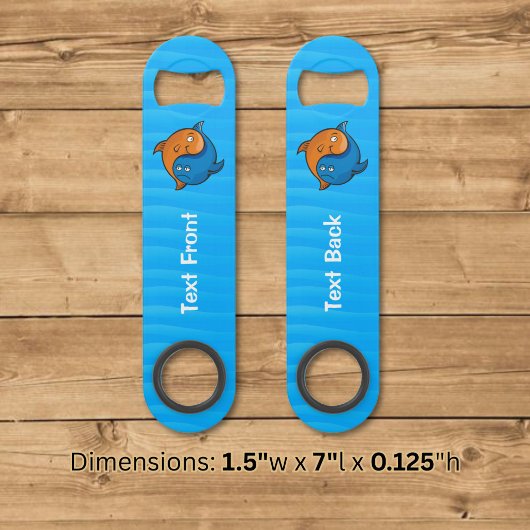 Yin Yang Vis Cartoon Speed Flessenopener