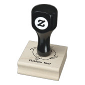 Yin Yang Vis Cartooneske Rubber Stempel (Stempel)