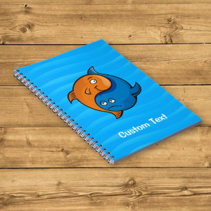 Yin Yang Vis Cartoons Notitieboek