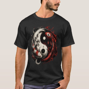 Yin Yang Vis Evenwicht Design T-shirt