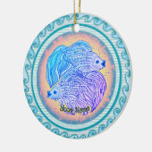 Yin Yang Vis  Keramisch Ornament (Links)