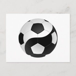Yin Yang voetbal Briefkaart