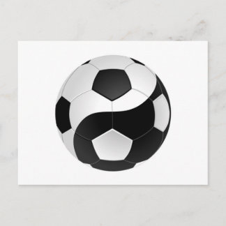 Yin Yang voetbal Briefkaart