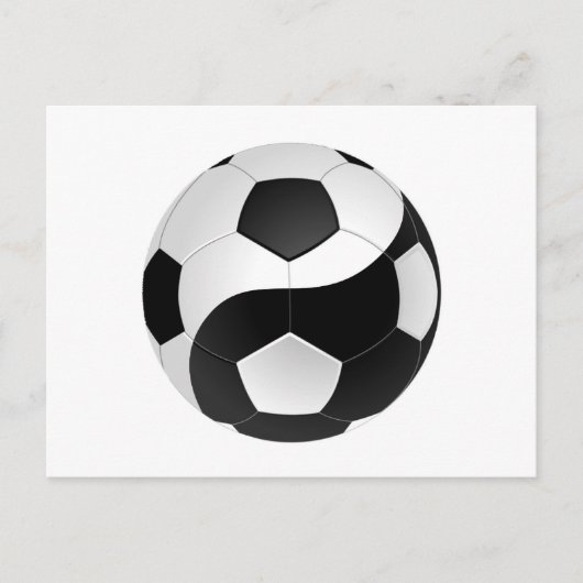 Yin Yang voetbal Briefkaart (Voorkant)