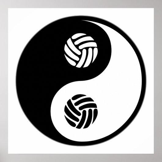 Yin Yang Volleyball Poster (Voorkant)