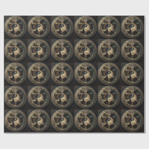 Yin Yang Vredesteken  Cadeaupapier