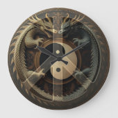 Yin Yang Vredesteken  Grote Klok (Voorkant)