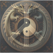 Yin Yang Vredesteken  Sticker (Voorkant)