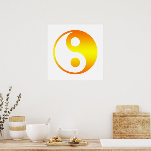 Yin Yang Wall Art Poster (Keuken)