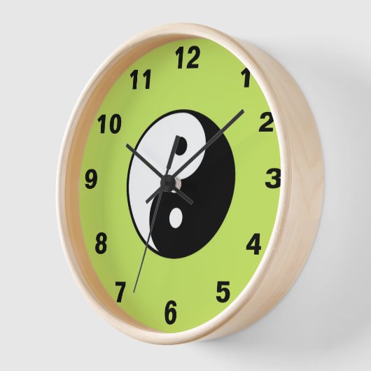 Yin Yang Wall Clock (Hoek)