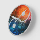 Yin Yang Wall Clock Ronde Klok (Hoek)