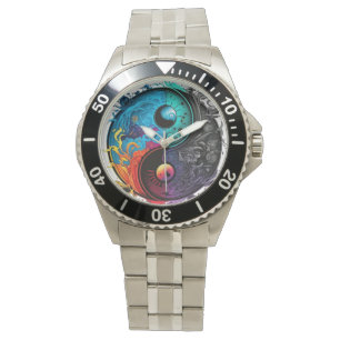 Yin & Yang Watch van man: balans ontmoet kracht Horloge
