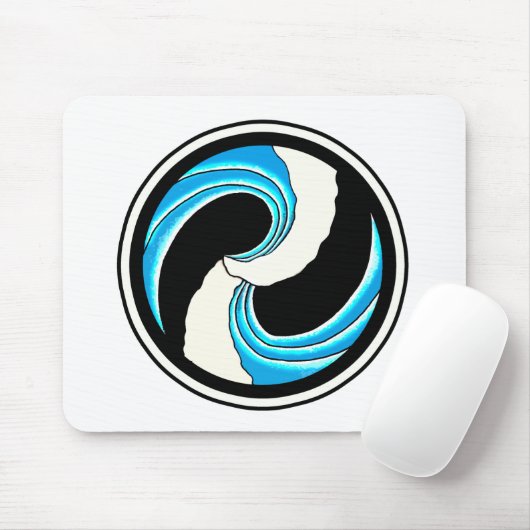 Yin Yang Waves Muismat (Met muis)