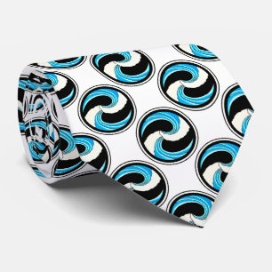 Yin Yang Waves Stropdas