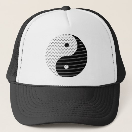Yin Yang Waves Trucker Pet (Voorkant)
