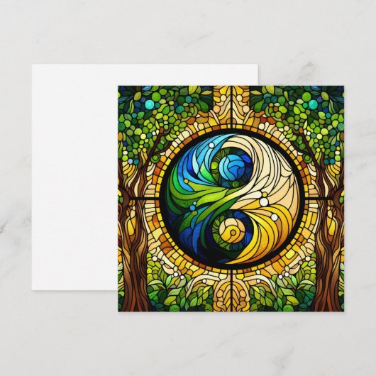 Yin Yang-Wenskaart (Voorkant / Achterkant)