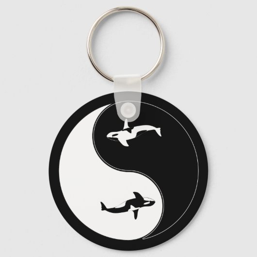 Yin Yang Whale Sleutelhanger (Voorkant)
