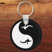 Yin Yang Whale Sleutelhanger (Voorkant)