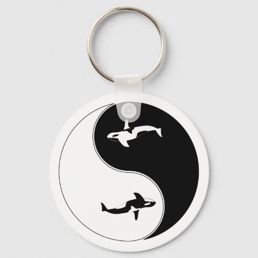 Yin Yang Whale Sleutelhanger (Voorkant)