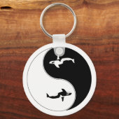 Yin Yang Whale Sleutelhanger (Voorkant)