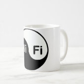 Yin Yang wi-fi Mok/Cup Koffiemok (Voorkant rechts)