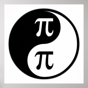 Yin Yang Wiskunde Poster