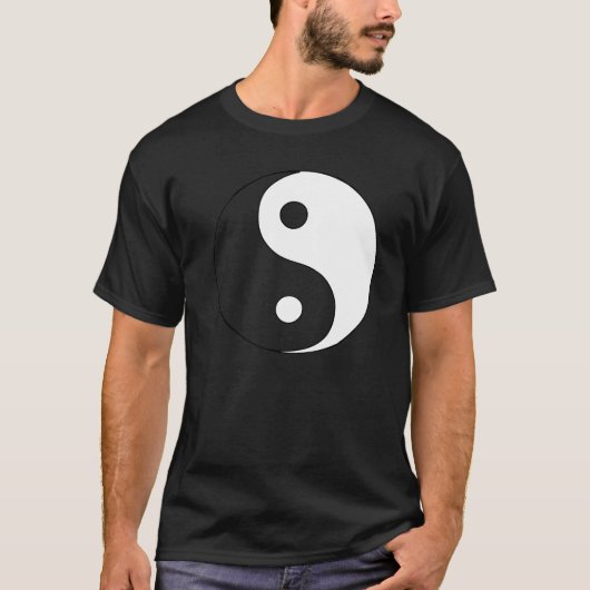 Yin Yang (wit en transparant) Tee Shirt (Voorkant)