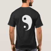 Yin Yang (wit en transparant) Tee Shirt (Achterkant)