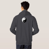 Yin Yang - wit zwart Hoodie (Achterkant volledig)