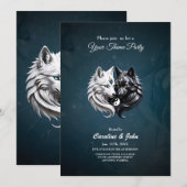 Yin Yang Wolven. Kaart (Voorkant / Achterkant)