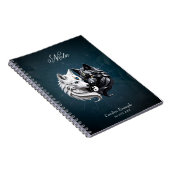 Yin Yang Wolven. Notitieboek (Rechterzijde)