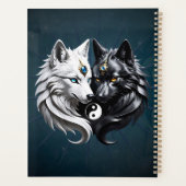 Yin Yang Wolven. Planner (Achterkant)