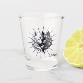 Yin Yang Wolven. Shot Glas