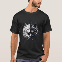 Yin Yang Wolven. T-shirt