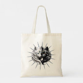 Yin Yang Wolven. Tote Bag (Achterkant)