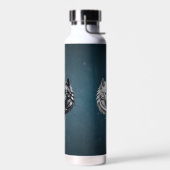 Yin Yang Wolven. Waterfles (Links)