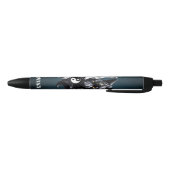 Yin Yang Wolven. Zwarte Inkt Pen (Bodem)