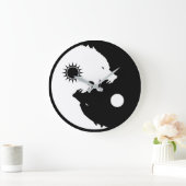 Yin Yang Wolves Grote Klok (Huis)
