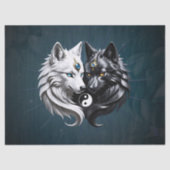 Yin Yang Wolves Tissuepapier (Voorkant)