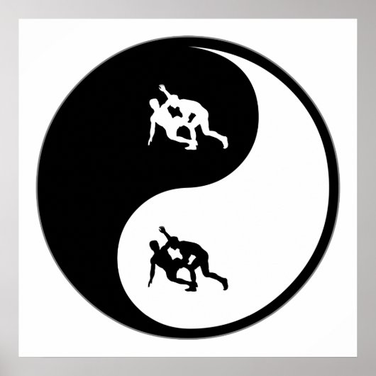 Yin Yang Wrestling Poster (Voorkant)