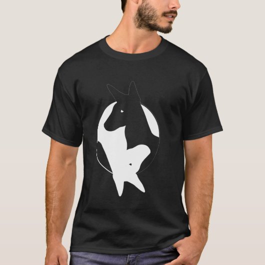 Yin Yang Xolo Funny Xoloitzcuintli Symbol Zen Medi T-shirt (Voorkant)