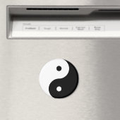 Yin Yang Ying Taoism Sign Chinese Taijitu Black Magneet (Insitu (Vaatwasser))