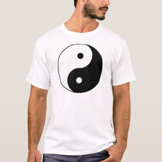 Yin Yang Ying Taoism Sign Chinese Taijitu Black T-shirt
