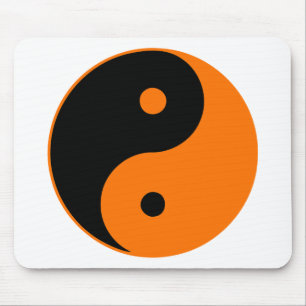 Yin Yang Ying Taoism Sign Chinese Taijitu Oranje Muismat