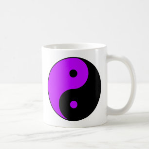 Yin Yang Ying Taoism Sign Chinese Taijitu Paars Koffiemok