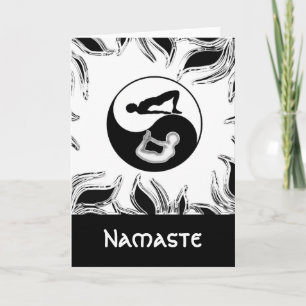 Yin-Yang Yoga Greeting Cards Kaart