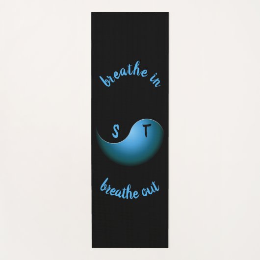 yin yang yoga mat (Voorkant)