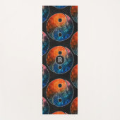 Yin Yang Yoga Mat w / uw initiaal (Voorkant)