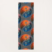 Yin Yang Yoga Mat w / uw initiaal (Achterkant)