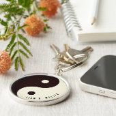 Yin Yang Yoga Sleutelhanger (Zijkant)